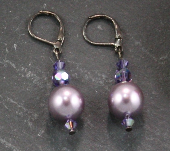 Coco Mauve Light Purple Earrings